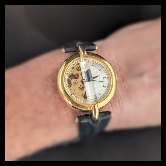 ? Vtg. Manual Wind Skeltonized Watch with Rubies ? Vtg. Manual Wind Skeltonized Watch with Rubies main image 4